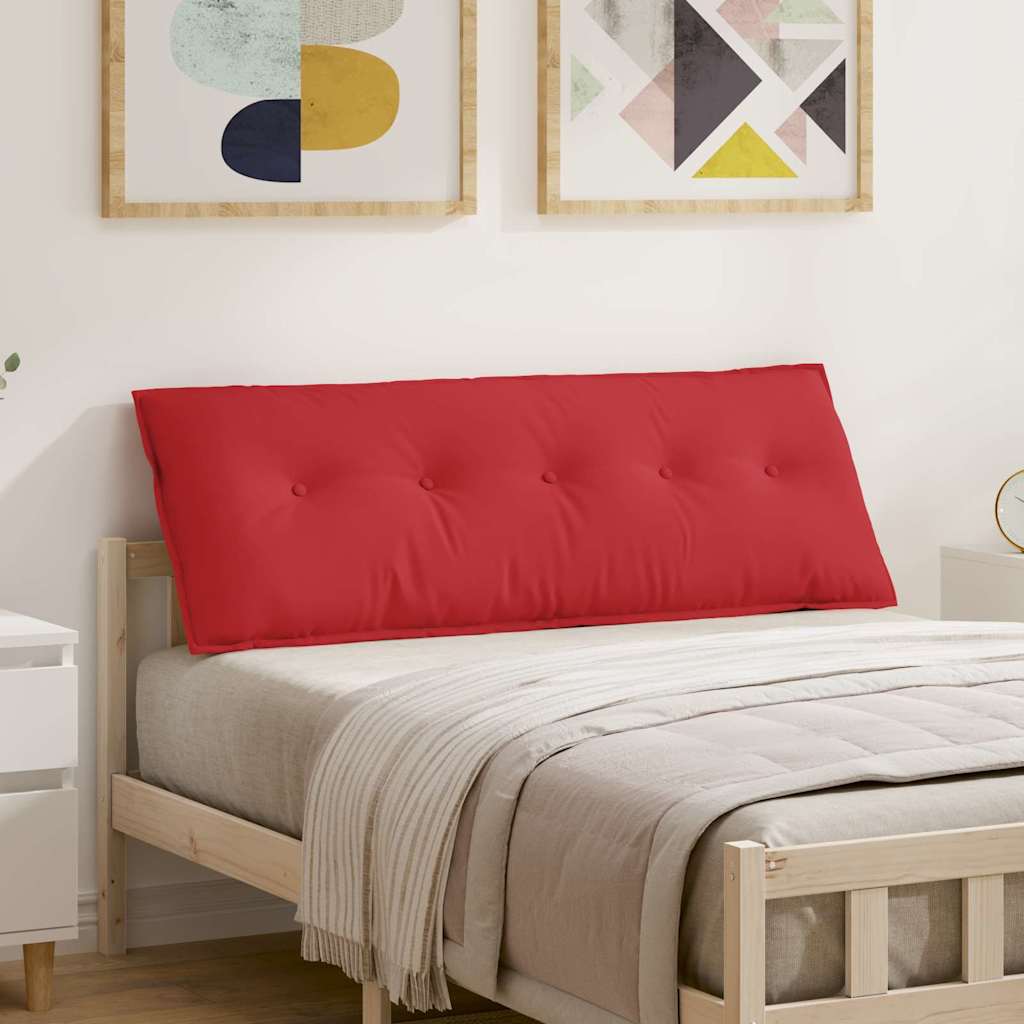 Vidaxl rugkussen rood 140 x 19 x 50 cm stof