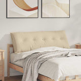 Vidaxl rugkussen crème 140 x 50 cm microvezel stof