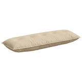 Vidaxl rugkussen crème 140 x 50 cm microvezel stof