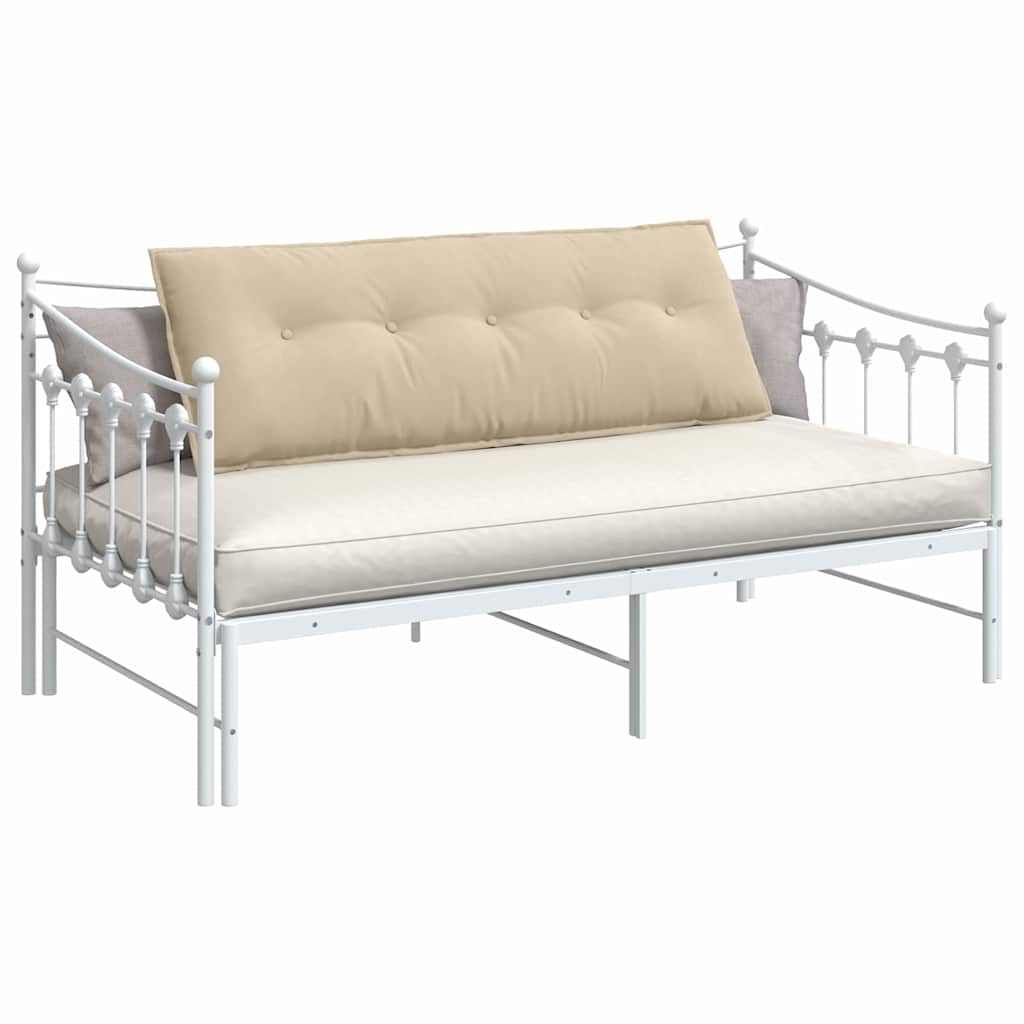 Vidaxl rugkussen crème 140 x 50 cm microvezel stof