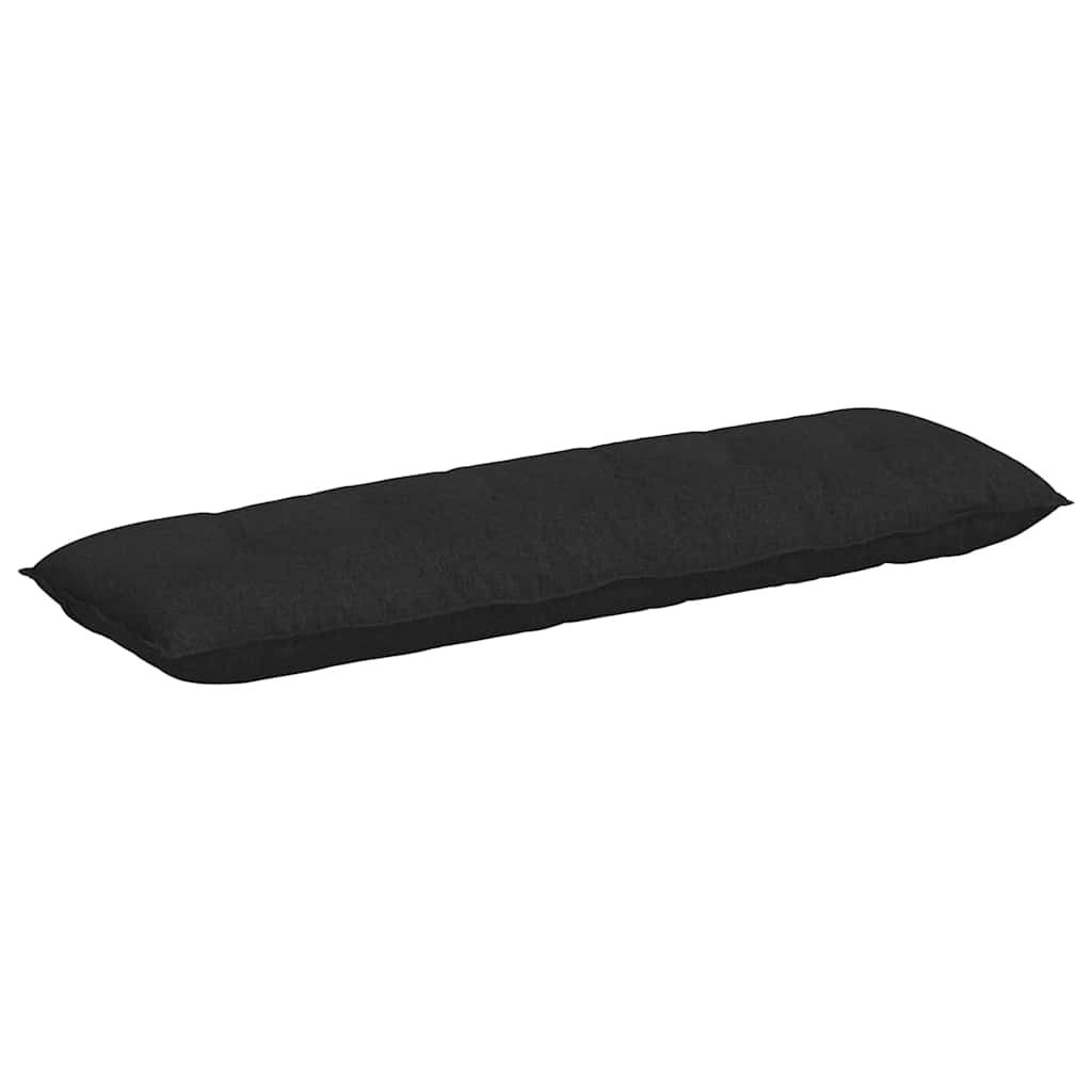 Vidaxl rugkussen zwart 160 x 19 x 50 cm stof