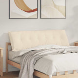 Vidaxl rugkussen beige 160 x 50 cm microvezel stof