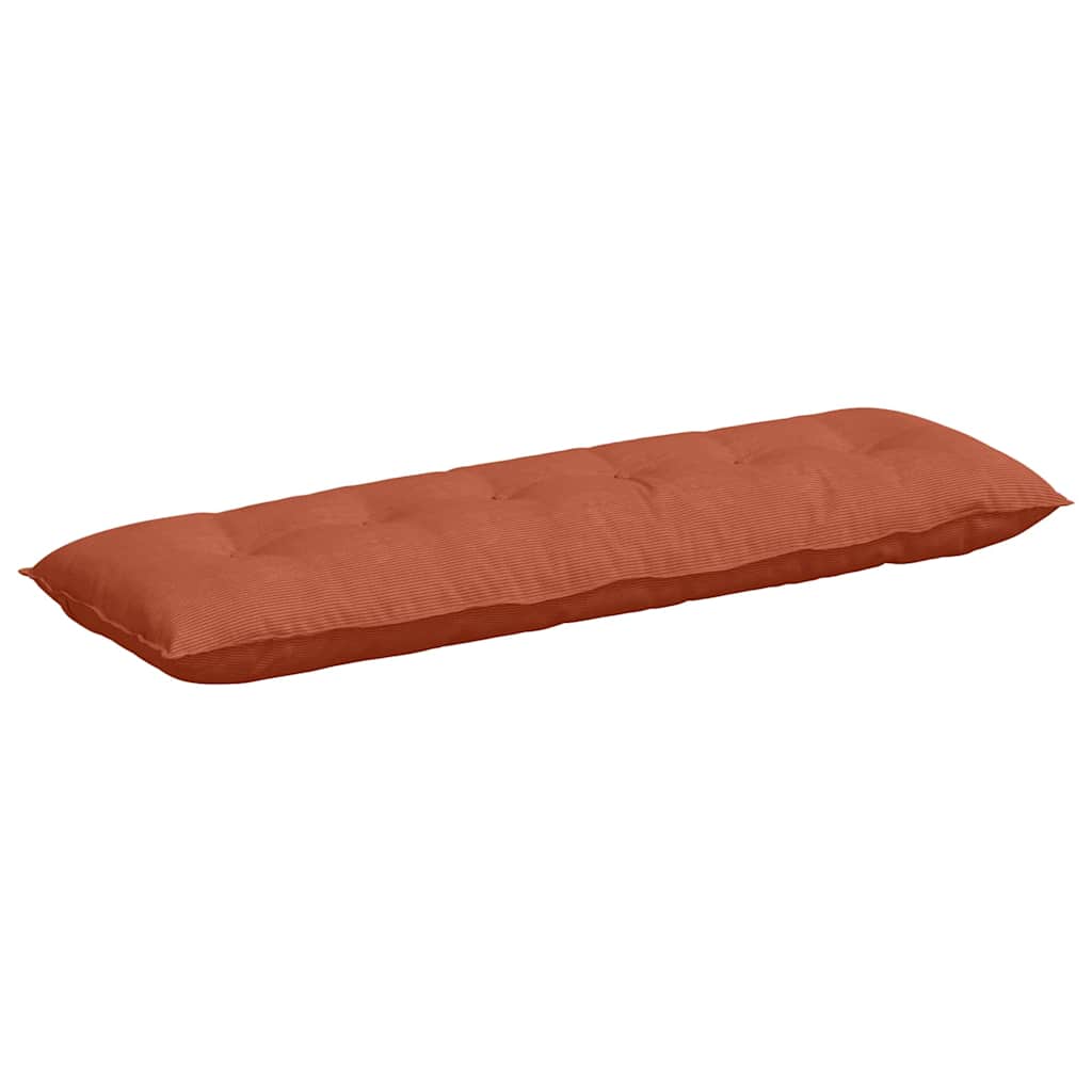 Vidaxl rugkussen rood-oranje 160 x 50 cm cordstof