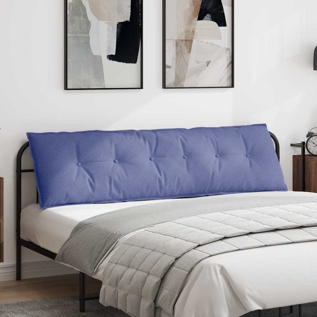 Vidaxl rugkussen jeans blauw 180 x 19 x 50 cm stof