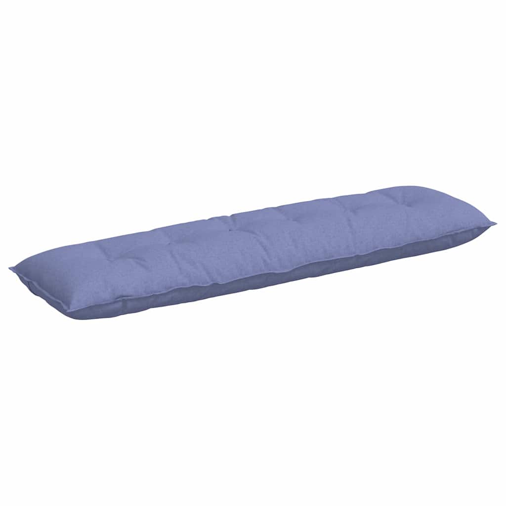 Vidaxl rugkussen jeans blauw 180 x 19 x 50 cm stof