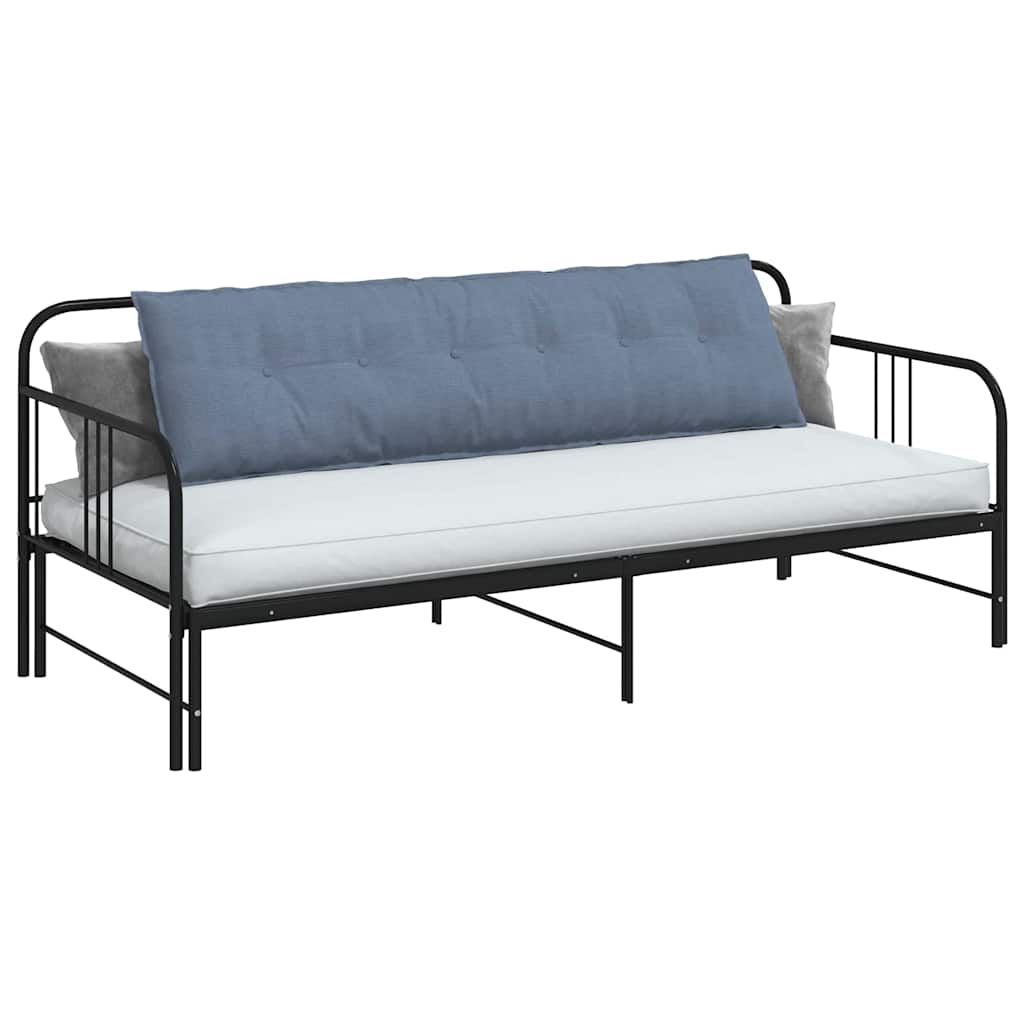 Vidaxl rugkussen blauw 180 x 50 cm cordstof