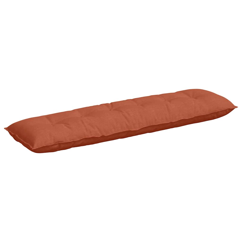 Vidaxl rugkussen rood-oranje 180 x 50 cm cordstof