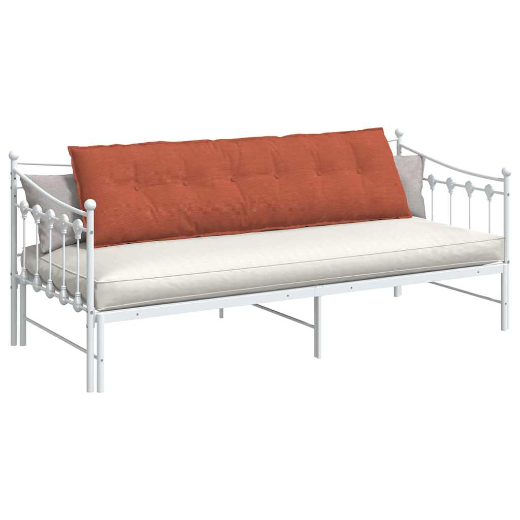 Vidaxl rugkussen rood-oranje 180 x 50 cm cordstof