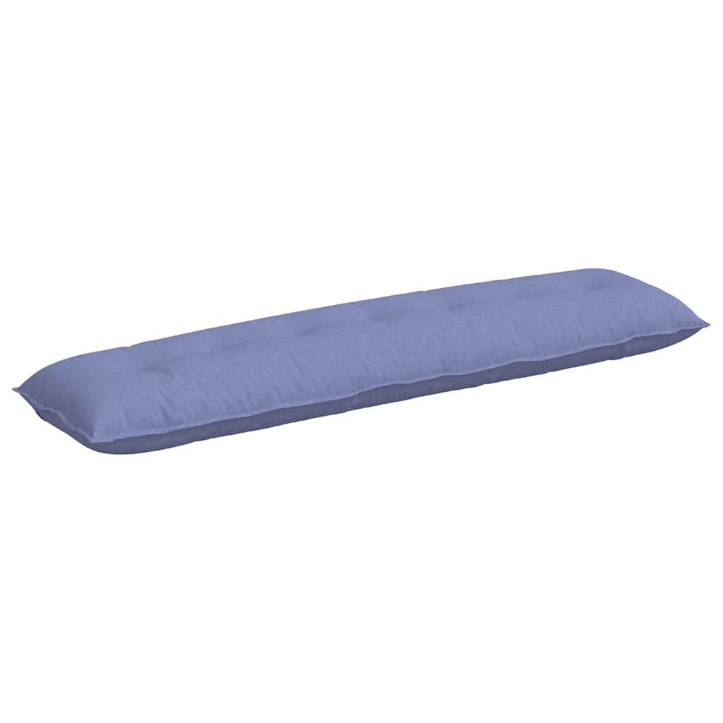Vidaxl rugkussen jeans blauw 200 x 19 x 50 cm stof