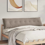 Vidaxl rugkussen taupe 200 x 50 cm microvezel stof