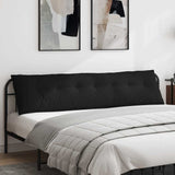 Vidaxl rugkussen zwart 200 x 50 cm microvezel stof