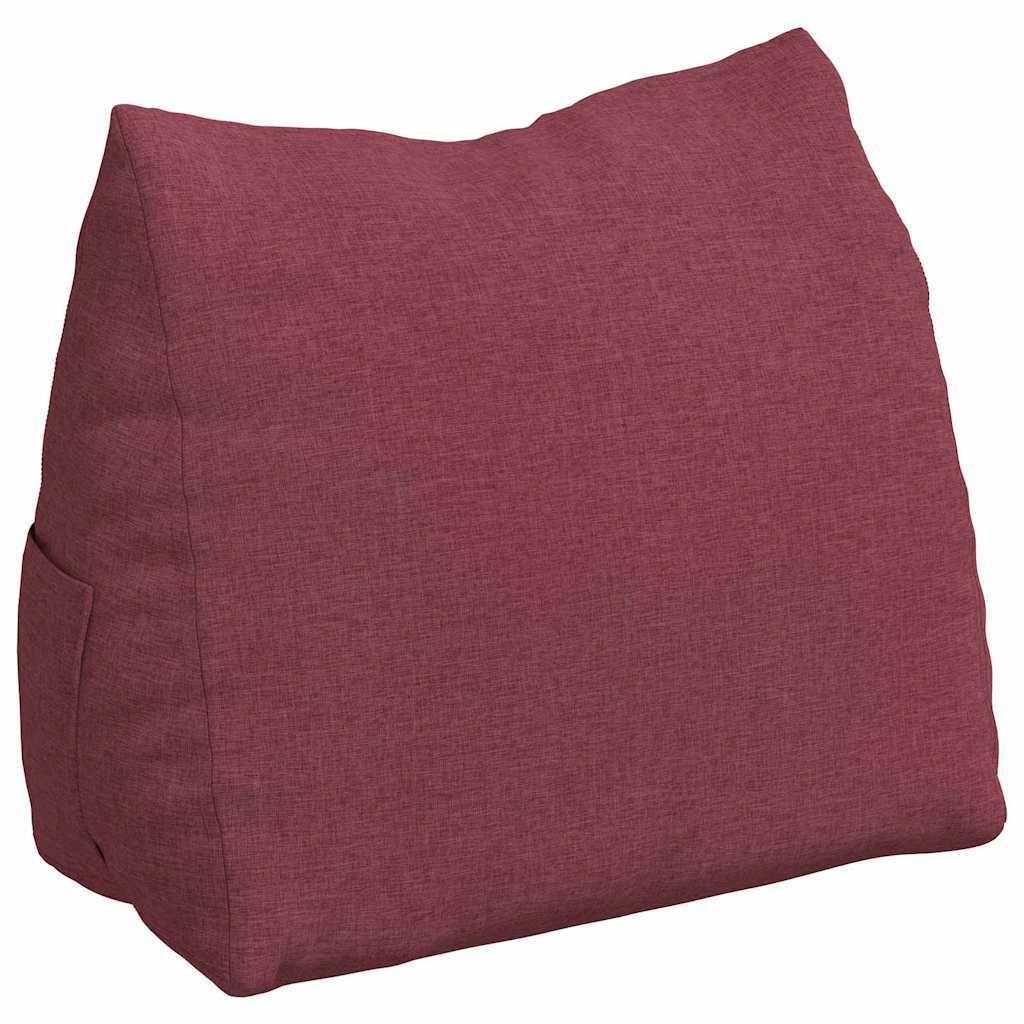 Vidaxl rugkussen wijnrood 60 x 20 x 50 cm stof