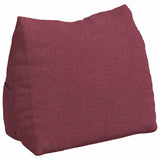 Vidaxl rugkussen wijnrood 60 x 20 x 50 cm stof