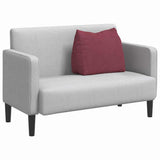 Vidaxl rugkussen wijnrood 60 x 20 x 50 cm stof