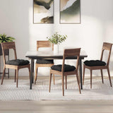 Vidaxl zitkussens 4 pcs zwart 40 x 40 cm microvezel stof