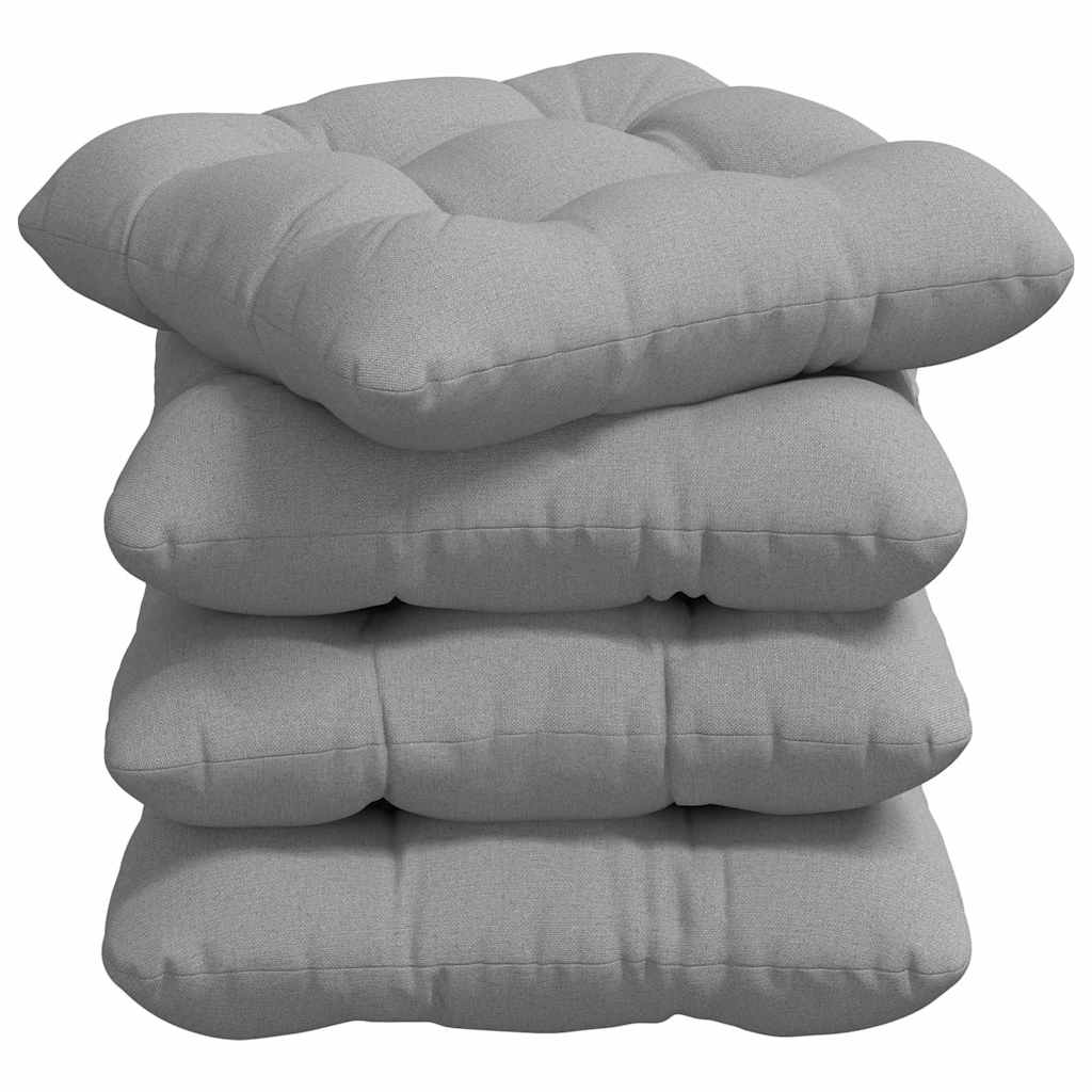 Vidaxl zitkussens 4 pcs wolkengrijs 45 x 45 x 12 cm stof