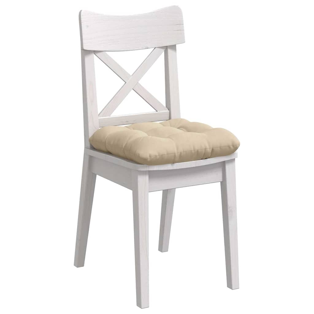 Vidaxl zitkussens 4 pcs crème 45 x 45 cm microvezel stof