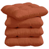 Vidaxl zitkussens 4 pcs rood-oranje 45 x 45 cm katoen stof