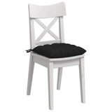 Vidaxl zitkussens 4 pcs zwart 40 x 40 x 6 cm stof