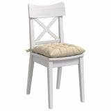 Vidaxl zitkussens 4 pcs crème 40 x 40 x 6 cm stof