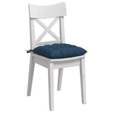 Vidaxl zitkussens 4 pcs blauw 40 x 40 x 6 cm stof