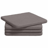 Vidaxl zitkussens 4 pcs taupe 40 x 40 x 3 cm stof