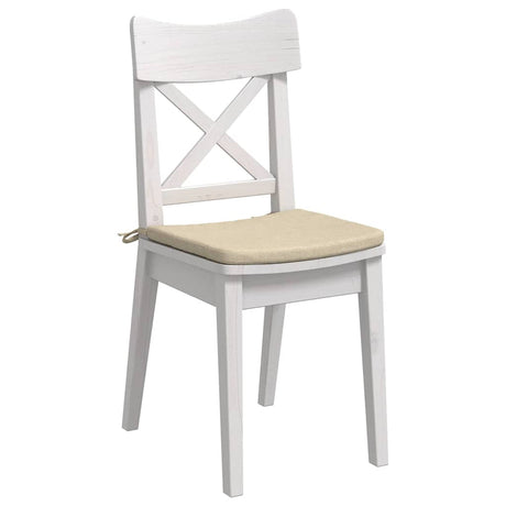 Vidaxl zitkussens 4 st stof crème 40 x 40 x 3 cm