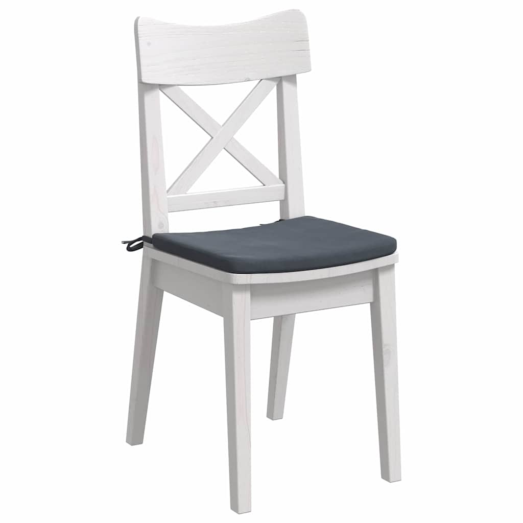 Vidaxl zitkussens 4 pcs donkergrijs 40 x 40 x 3 cm fluweel