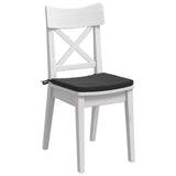 Vidaxl zitkussens 4 pcs zwart 40 x 40 x 3 cm fluweel