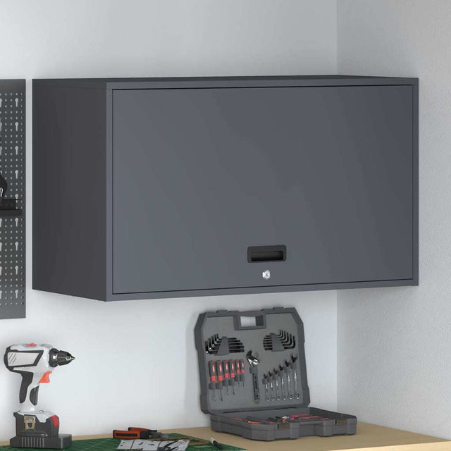Vidaxl wandkast voor garage antraciet 90 x 40 x 53 cm