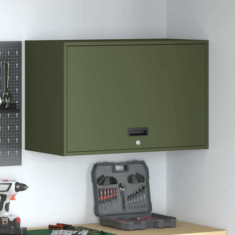 Vidaxl wandkast voor garage olijfgroen 80 x 40 x 53 cm