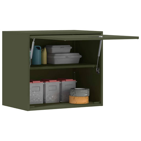 Vidaxl wandkast voor garage olijfgroen 60 x 40 x 53 cm