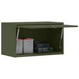 Vidaxl wandkast voor garage olijfgroen 60 x 33 x 35 cm