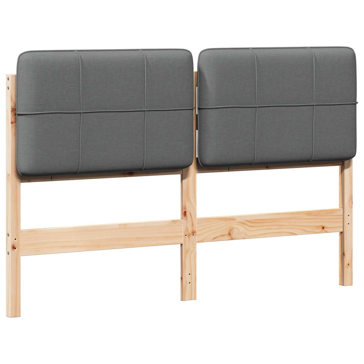 Vidaxl gestoffeerd hoofdbord bruin en licht grijs 150 cm
