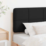 Vidaxl gestoffeerd hoofdbord bruin en zwart 90 cm massief grenenhout