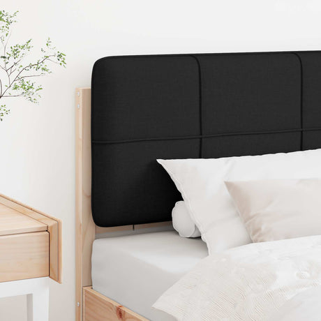Vidaxl gestoffeerd hoofdbord bruin en zwart 80 cm massief grenenhout