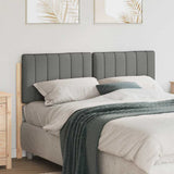 Vidaxl gestoffeerd hoofdbord bruin en licht grijs 135 cm