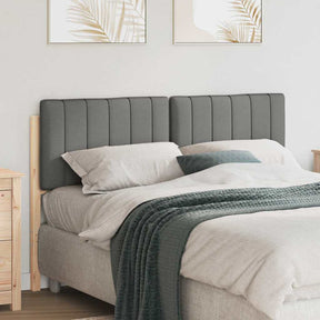 Vidaxl gestoffeerd hoofdbord bruin en licht grijs 135 cm