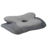 Vidaxl halskussen met kussen grijs 58 x 38 x 12 cm polyester