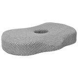 Vidaxl halskussen met kussen grijs 53 x 34,5 x 10,5 cm polyester