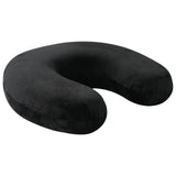 Vidaxl reiskussen voor de nek met kussen zwart 27 x 27 x 8 cm fluweel