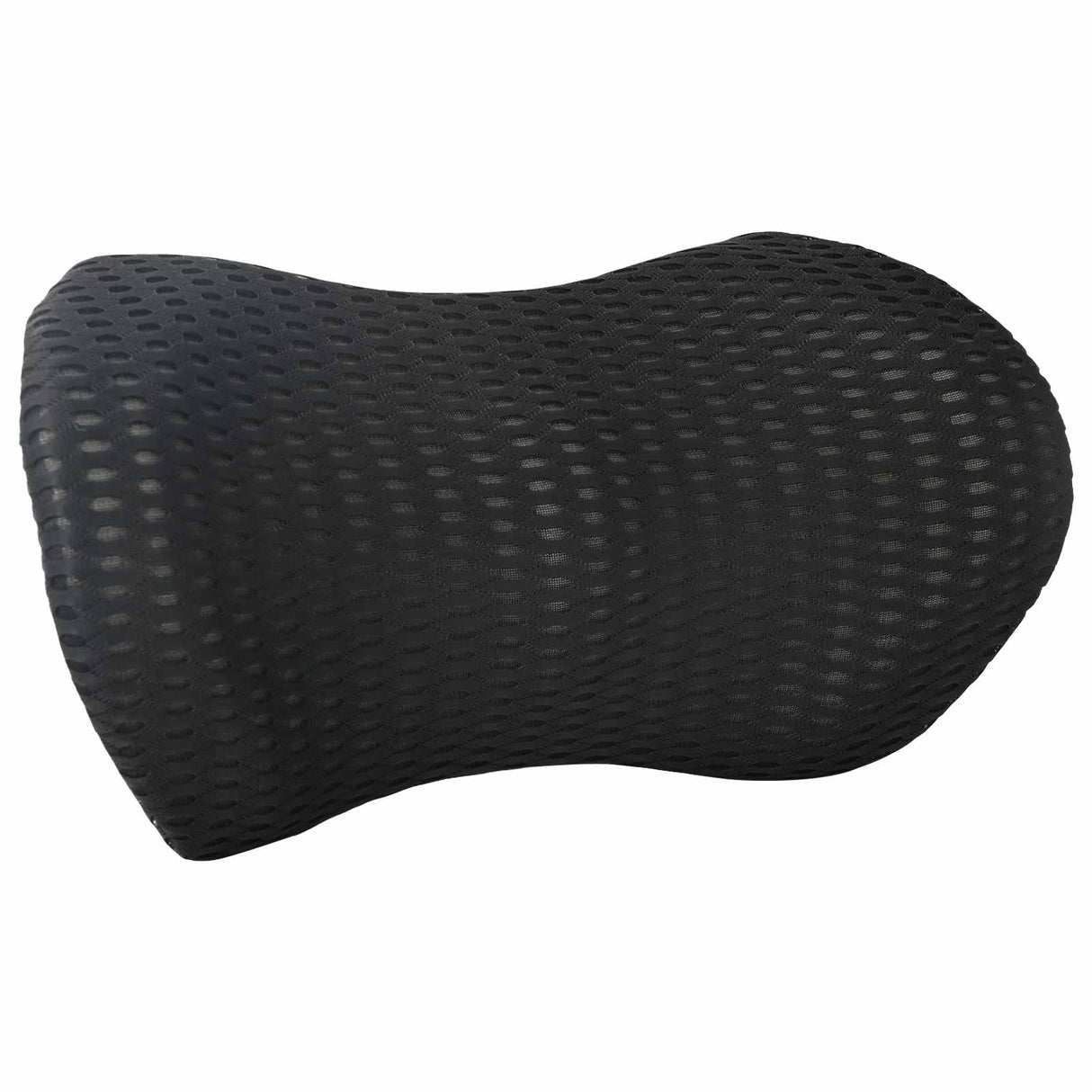Vidaxl rugkussen met kussen zwart 46 x 24 x 11 cm 4d mesh