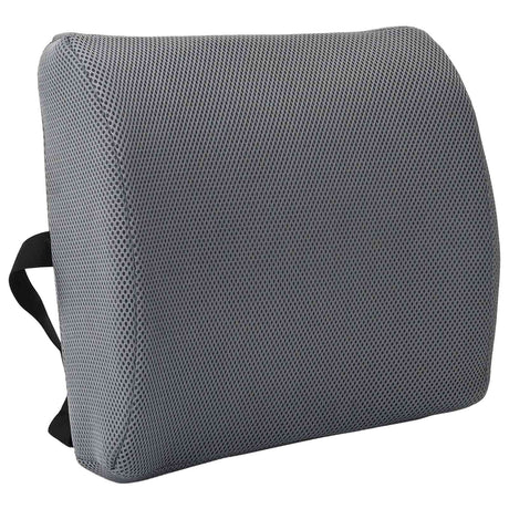 Vidaxl rugkussen met kussen grijs 36 x 30 x 12 cm met gaasdoek