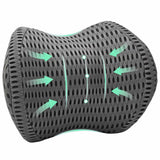 Vidaxl halskussen met kussen verstelbaar grijs 31 x 22 x 13 cm 4d mesh