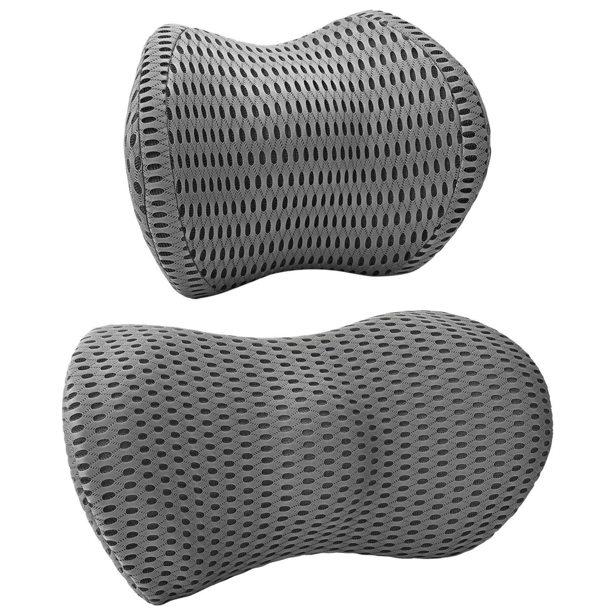Vidaxl kussenset met kussen verstelbaar 2 pcs grijs 4d mesh