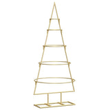 Vidaxl metalen kerstboom met standaard goud 90 cm poedergecoat staal