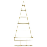 Vidaxl metalen kerstboom met standaard goud 148 cm poedergecoat staal