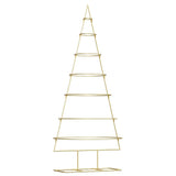 Vidaxl metalen kerstboom met standaard goud 180 cm poedergecoat staal