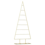 Vidaxl metalen kerstboom met standaard goud 150 cm poedergecoat staal