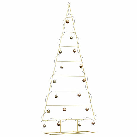 Vidaxl metalen kerstboom goud 211 cm poedergecoat staal